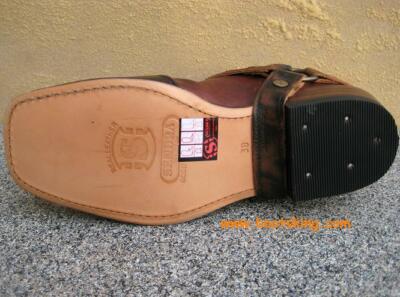 SENDRA SENDRA BOOTS BIKERBOOTS FARMER STIEFEL BRAUN LEDER HANDMADE GR. 38 BIS 45