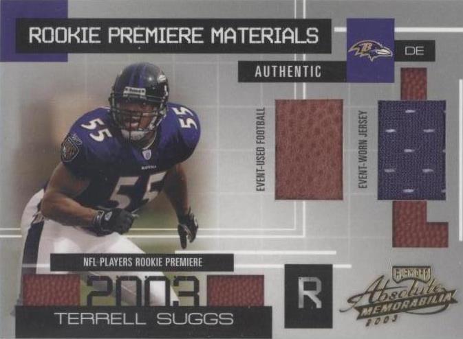 Playoff Absolute Memorabilia Terrell Suggs #176 2003