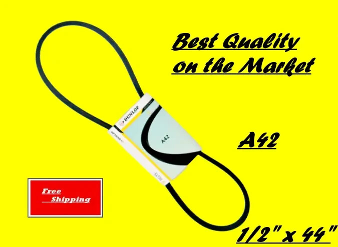 DUNLOP A42 (1/2" x 44") 4L440 Industrial & Lawn Mower V Belt - Free Shipping