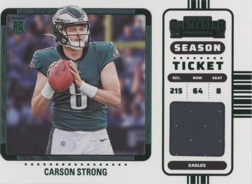 2022 Panini Contenders Carson Strong #RSV-CST