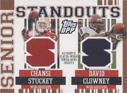 2007 Topps Draft Picks and Prospects (DPP) Chansi Stuckey David Clowney #SSCR-SC