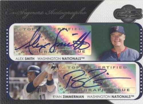 2008 Topps Co-Signers - Alex Smith Ryan Zimmerman #CS-SZ