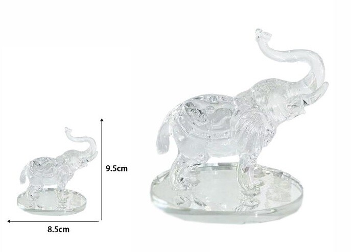 Elefante Di Cristallo Vetro Idea Bomboniera Soprammobile In Confezione dfh