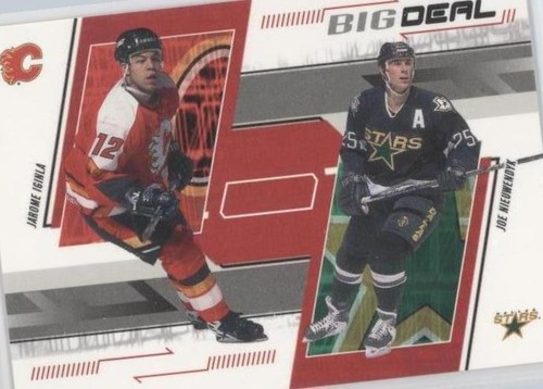 2002-03 In the Game Be A Player Memorabilia - Jarome Iginla Joe Nieuwendyk #239