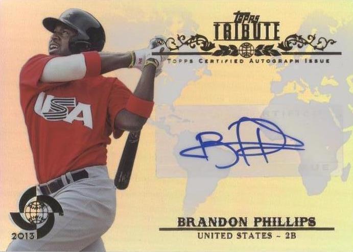 2013 Topps Tribute WBC - Brandon Phillips #WTA-BP