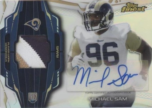 2014 Topps Finest Michael Sam #RAP-MS