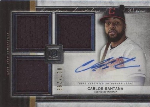 2020 Topps Museum Collection - Carlos Santana #SSTA-CSA