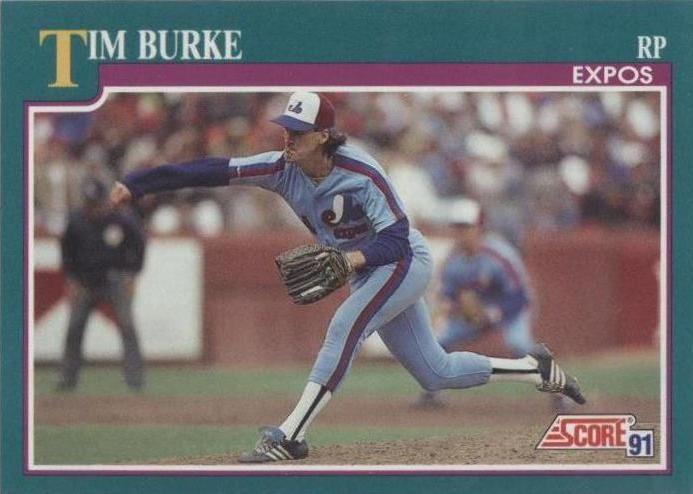 1991 Score - Tim Burke #181