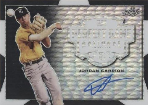 2019 Leaf Perfect Game National Showcase - Jordan Carrion #BA-JC2