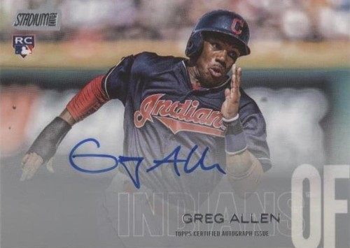 2018 Topps Stadium Club - Greg Allen #SCA-GA
