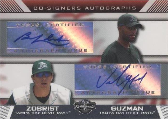 2007 Topps Co-Signers - Ben Zobrist Joel Guzman #CS-ZG