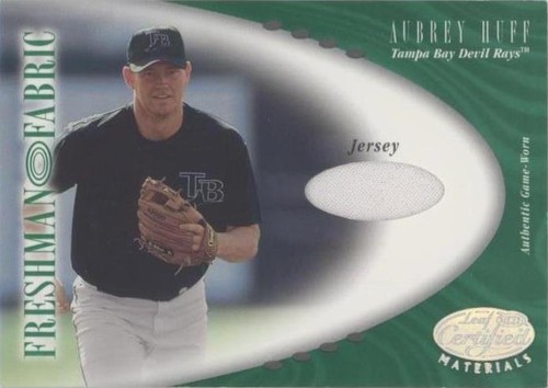 2001 Leaf Certified Materials - Aubrey Huff #136