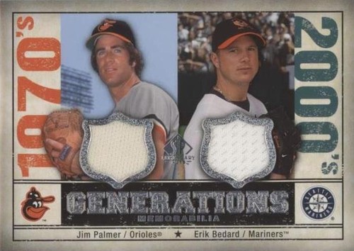 2008 SP Legendary Cuts - Erik Bedard Jim Palmer #GEN-PB