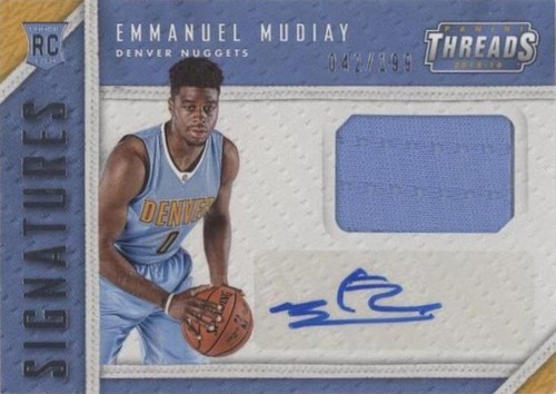 2015-16 Panini Threads - Emmanuel Mudiay #RTS-EM