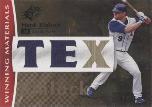 2008 SPx - Hank Blalock #WM-HB