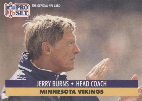 1991 Pro Set Jerry Burns #225