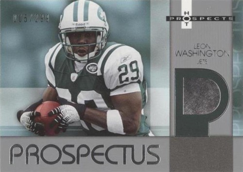 2006 Fleer Hot Prospects Leon Washington #PR-LW