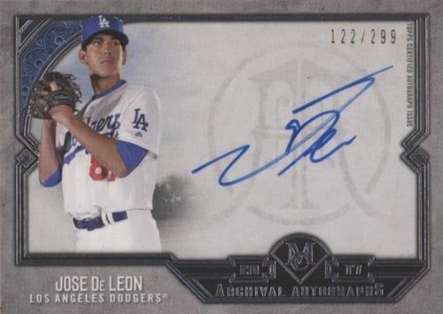 2017 Topps Museum Collection - Jose De Leon #AA-JDL