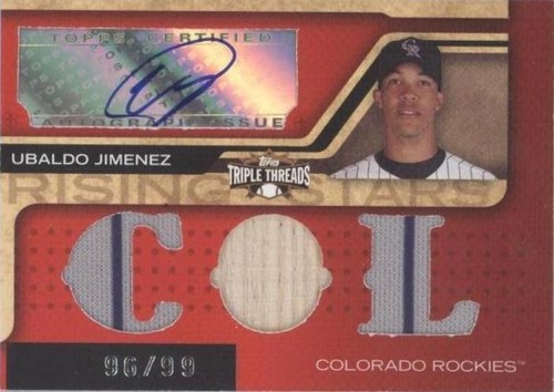 2008 Topps Triple Threads - Ubaldo Jimenez #178