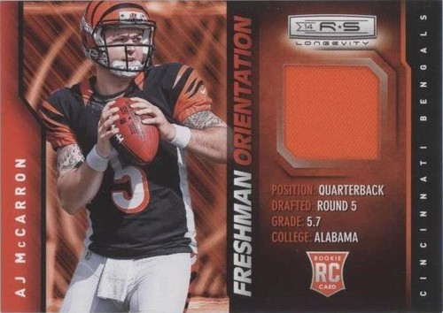 2014 Panini Rookies & Stars A.J. McCarron #FO-AJ