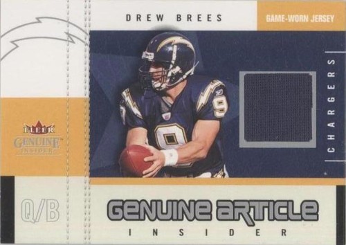 2003 Fleer Genuine Insider Drew Brees #GA-DB