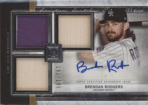 2020 Topps Museum Collection - Brendan Rodgers #SSTA-BR