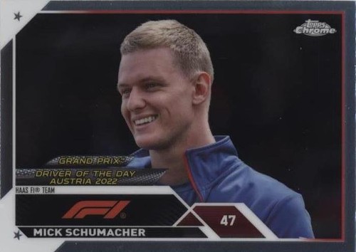 MICK SCHUMACHER 2020 TOPPS CHROME FORMULA 1 F1 AUTO /566 MICK SCHUMACHER 2020 TOPPS CHROME FORMULA 1 F1 AUTO /566