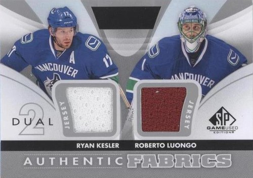 2012-13 SP Game Used Edition - Roberto Luongo Ryan Kesler #AF2-LK