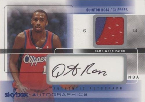 2004-05 Skybox Autographics - Quinton Ross #AG-QR
