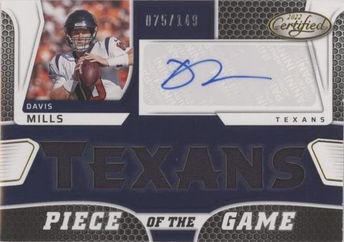 2022 Panini Certified Davis Mills #PGS-DM