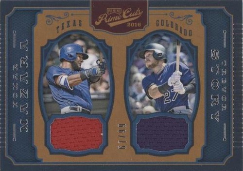 2016 Panini Prime Cuts - Nomar Mazara Trevor Story #CPM-MS