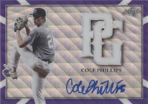 2021 Leaf Perfect Game National Showcase - Cole Phillips #BA-CP4