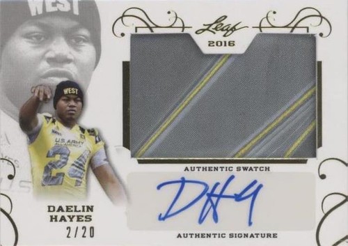 2016 Leaf U.S. Army All-American Bowl Daelin Hayes #PA-DH1