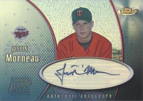2001 Topps Finest - Justin Morneau #FA-JM