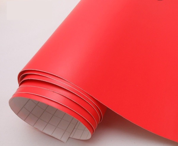 Rotolo Pellicola Adesiva Rossa 45cmx2m Libri Pannelli Cassetti Mobili idea