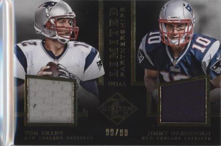 2014 Panini Limited Jimmy Garoppolo Tom Brady #LP2-PA