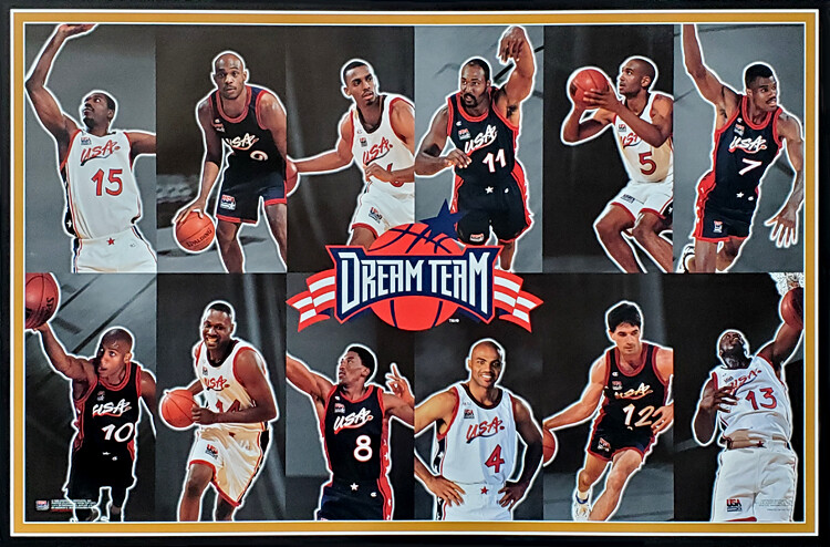 1996 dream team starting lineup figures