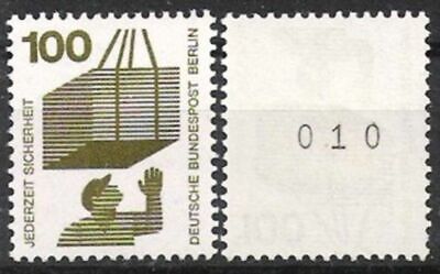Berlin Nr.410 AR a mit R. Nummer ** Freimarken Sicherheit 1971, postfrisch