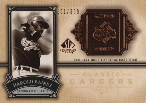 2005 SP Legendary Cuts - Harold Baines #CC-HB