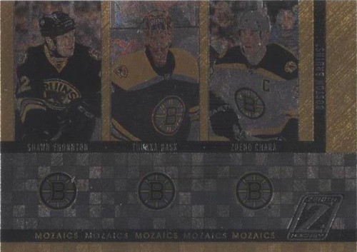 2010-11 Zenith - Shawn Thornton Tuukka Rask Zdeno Chara #2