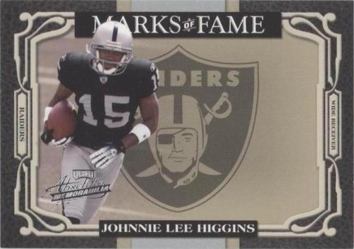 2007 Playoff Absolute Memorabilia Johnnie Lee Higgins #MOF-49