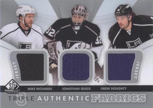 2012-13 SP Game Used Edition - Drew Doughty Jonathan Quick Mike Richards #AF3-RQD