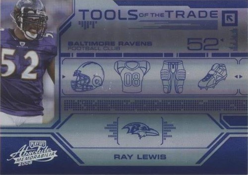 2008 Playoff Absolute Memorabilia Ray Lewis #TOTT60