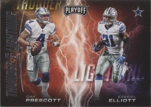 2017 Panini Playoff Dak Prescott Ezekiel Elliott #1