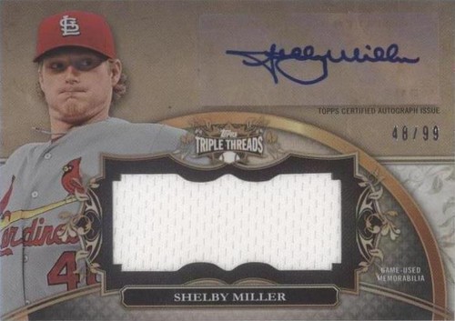 2013 Topps Triple Threads - Shelby Miller #UAJR-SM3
