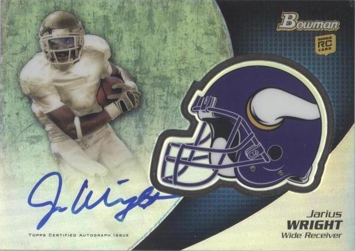 2012 Bowman Jarius Wright #BCRA-JWR