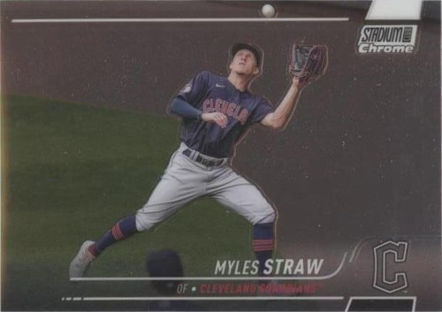 2022 Topps Stadium Club Chrome - Myles Straw #342