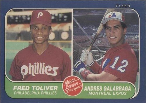 1986 Fleer - Andres Galarraga Freddie Toliver #647