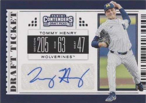 2019 Panini Contenders Draft Picks - Tommy Henry #44
