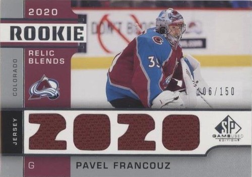 2020-21 Upper Deck SP Game Used - Pavel Francouz #RB-PF